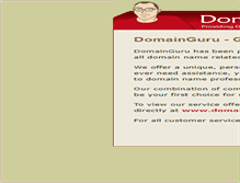 Tablet Screenshot of domainguru.com